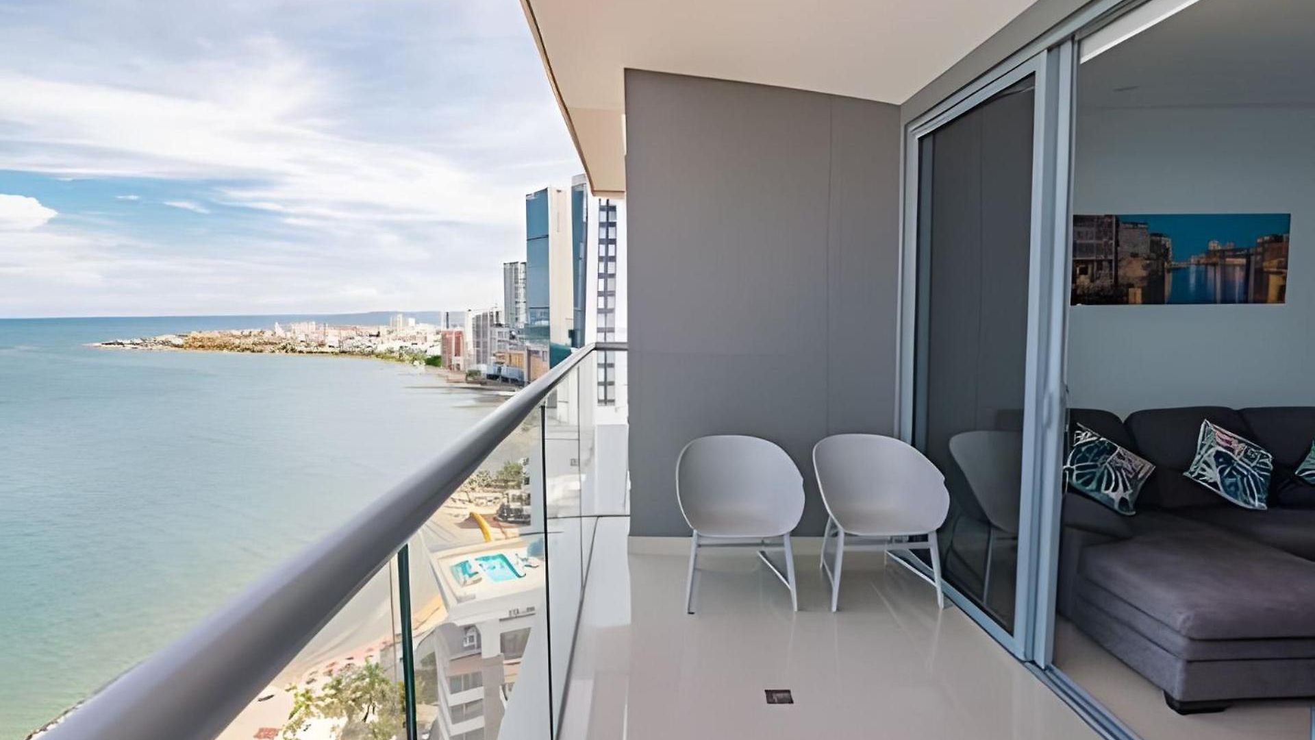 Espectacular Apto Piso 21 De 2 Hab - Morros Cartagena