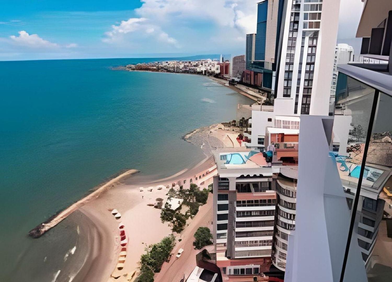Espectacular Apto Piso 21 De 2 Hab - Morros Apartment