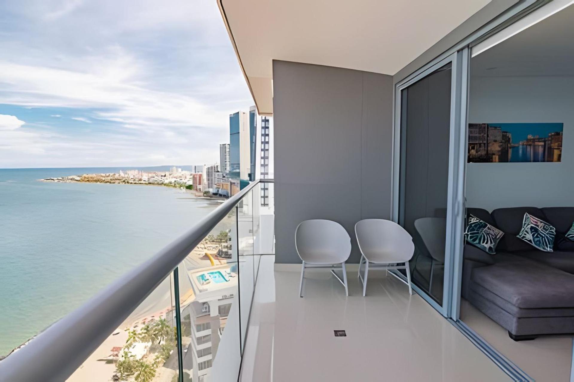 Espectacular Apto Piso 21 De 2 Hab - Morros Cartagena