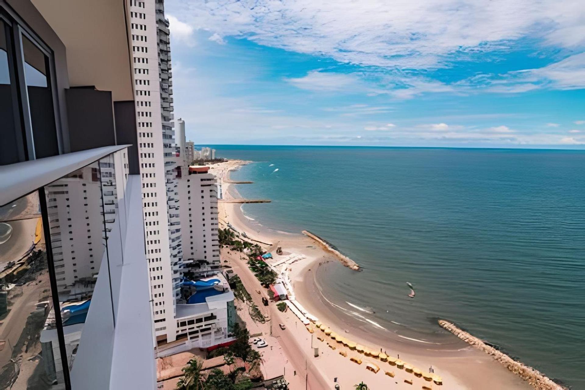 Apartamento Espectacular Apto Piso 21 De 2 Hab - Morros Cartagena